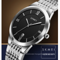 all stainless steel  SKMEI Q024 couple watch chain black color wrist watch